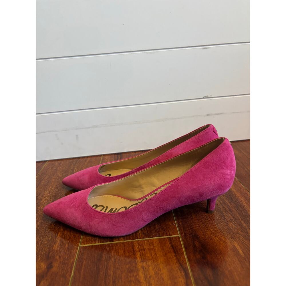 Sam Edelman Women’s Dori Rose Pink Suede Heels Pointed Toe Pumps Size 7.5 - Picture 3 of 7